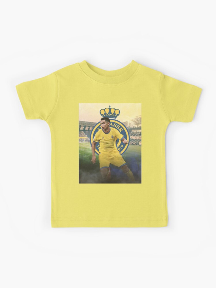 Cristiano Ronaldo Al-Nassr Football Club رونالدو نادي النصر السعودي Kids T- Shirt for Sale by Sid-B