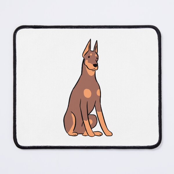 Item preview, Doberman illustration red and tan designed and sold by Yarafantasyart.