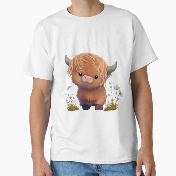 Item preview, Highland Cow Cute Brown Fluffy designed and sold by peachycrossing.