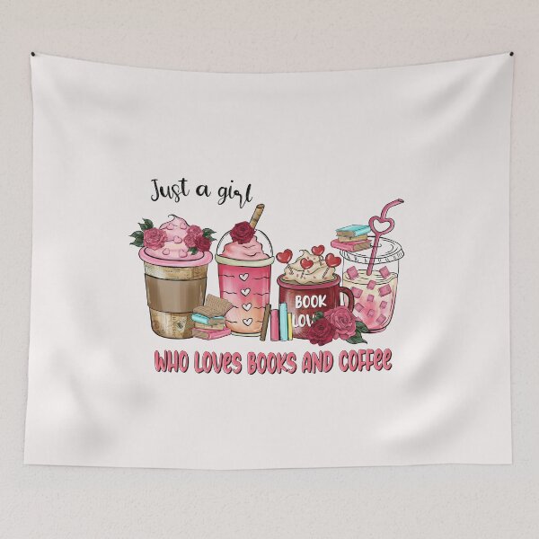 Item preview, who loves books and coffee designed and sold by assia lachgar.