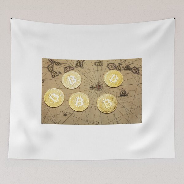 Item preview, Bitcoins On Old Map designed and sold by Garry Gay.