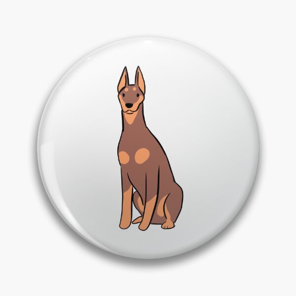 Item preview, Doberman illustration red and tan designed and sold by Yarafantasyart.