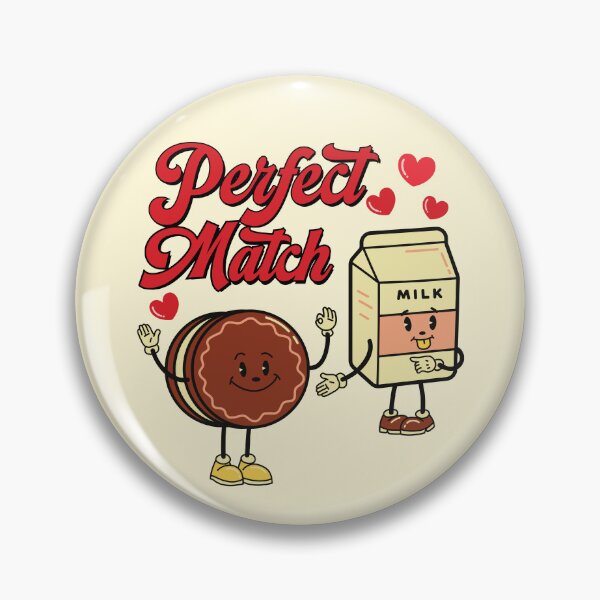 Item preview, Perfect match valentine cute retro vintage Valentine design designed and sold by ArtfulGiftShop.
