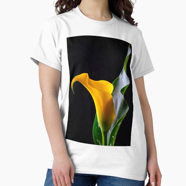 Item preview, Yellow Calla Lily With Leaf designed and sold by Garry Gay.