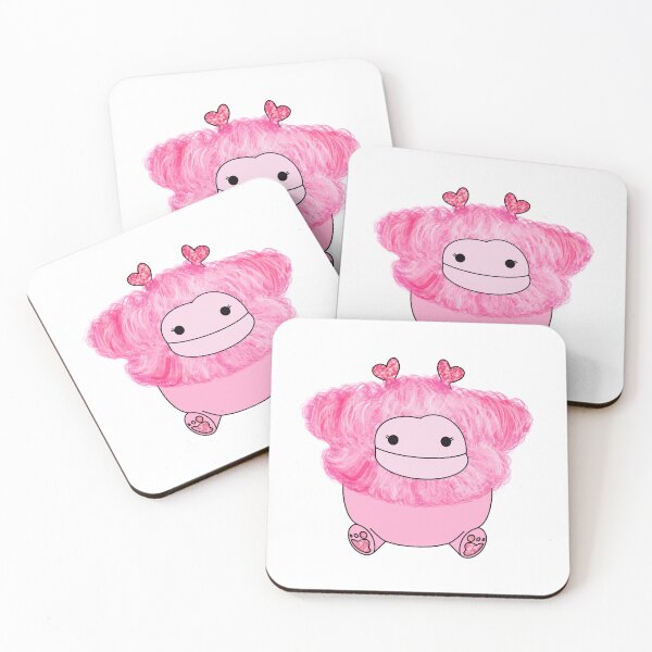Item preview, Pink Bigfoot Valentine's Squish (without tooth) Sticker designed and sold by HunterYegge.
