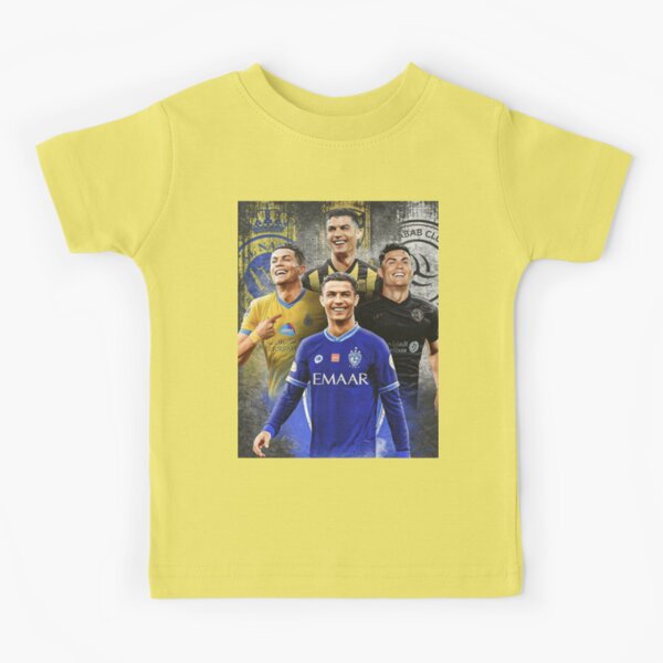 Cristiano Ronaldo Al-Nassr Football Club رونالدو نادي النصر السعودي Kids T- Shirt for Sale by Sid-B