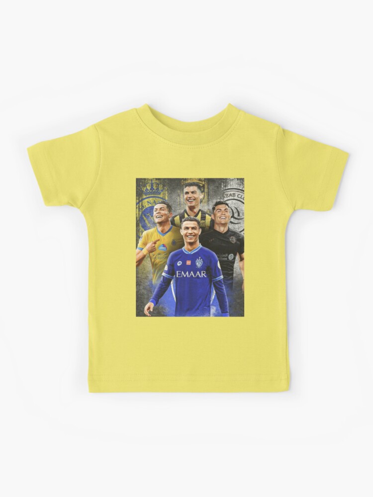 Cristiano Ronaldo Al-Nassr Football Club رونالدو نادي النصر السعودي | Kids  T-Shirt