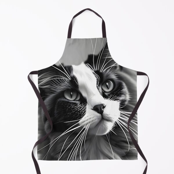 Item preview, Black and White Cat - Modern Digital Art designed and sold by Ai-michiart.