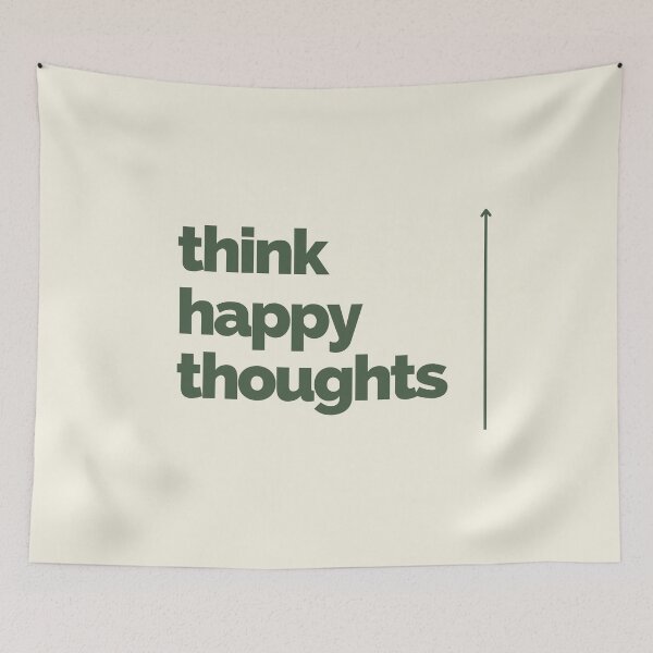 Item preview, Think Happy Thoughts designed and sold by gollydelally.
