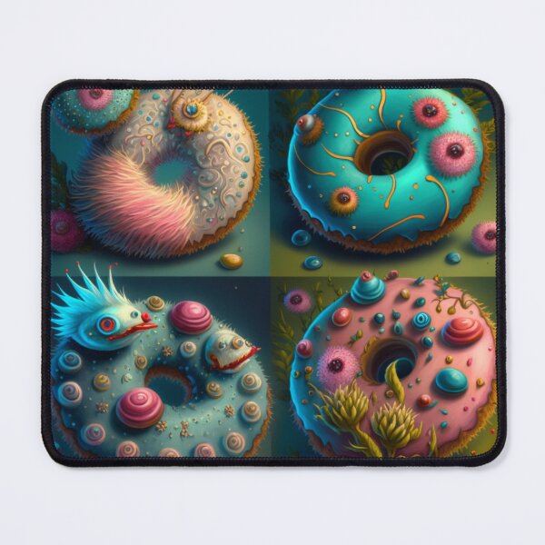 Item preview, Botanical Donuts in pinks and greens designed and sold by artfullyprompt.