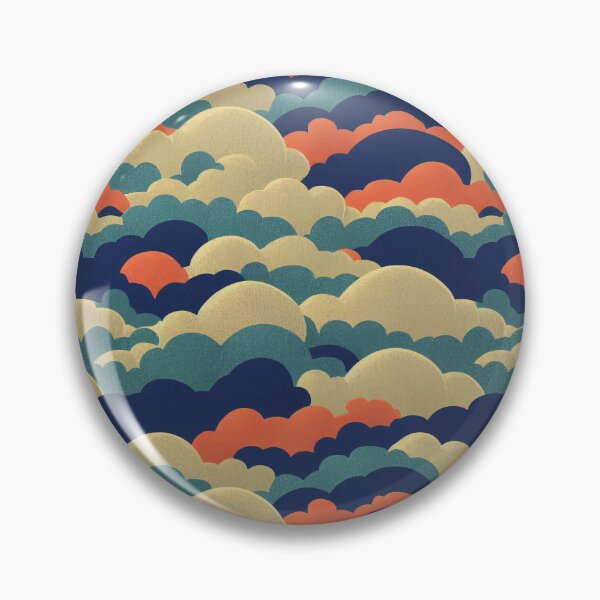 Item preview, Colorful Clouds with Retro Colors designed and sold by Fragpop.