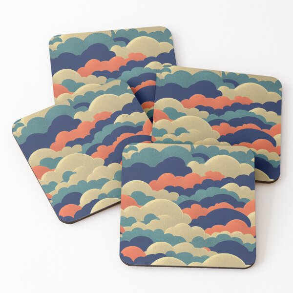 Item preview, Colorful Clouds with Retro Colors designed and sold by Fragpop.