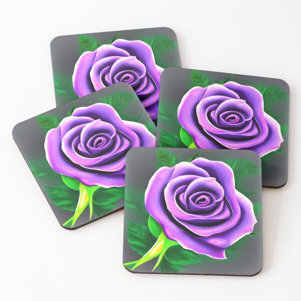 Item preview, Purple rose flower artwork designed and sold by gramizzia.