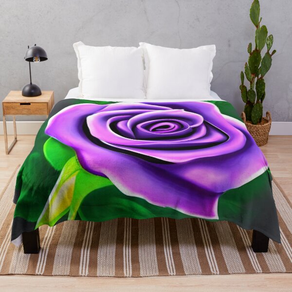 Item preview, Purple rose flower artwork designed and sold by gramizzia.