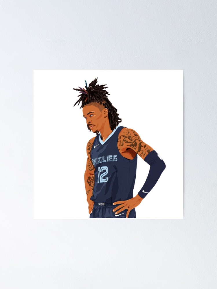 Ja Morant Design Poster for Sale by velonya