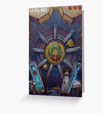 Christmas Door for Gamers Greeting Card