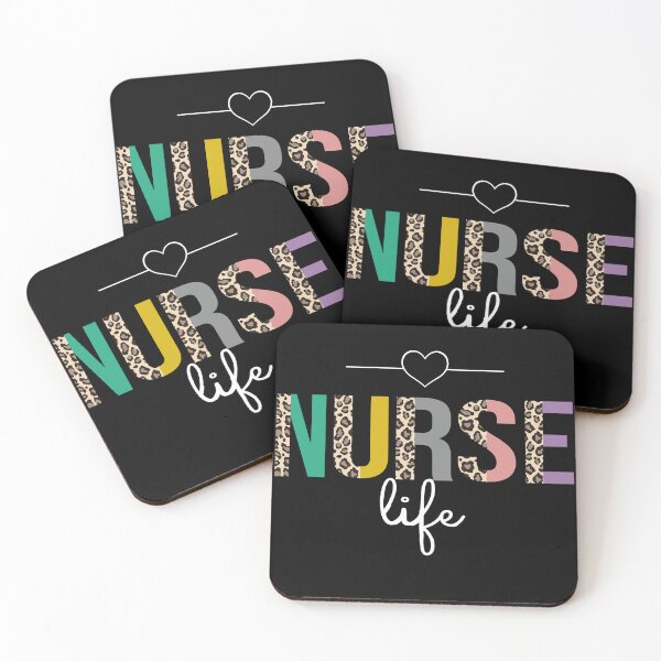 Item preview, Valentines Heart Leopard Letter Cute Nurse Life designed and sold by xteamdesign.