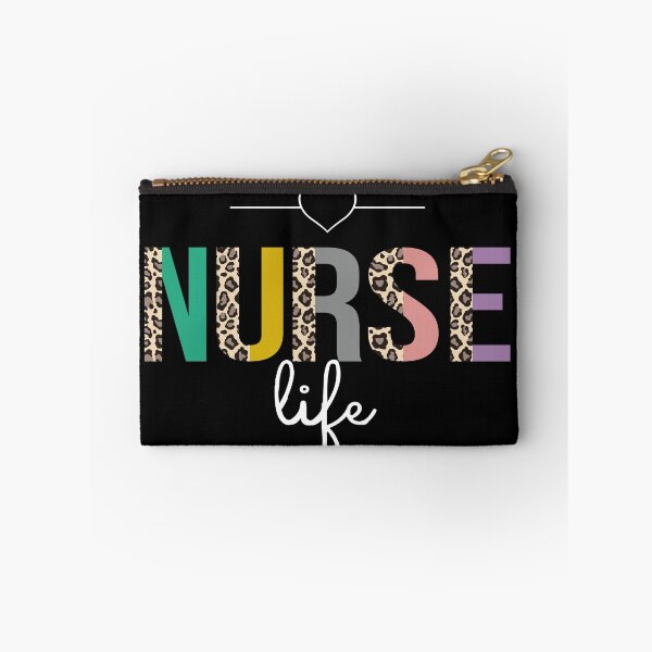 Item preview, Valentines Heart Leopard Letter Cute Nurse Life designed and sold by xteamdesign.