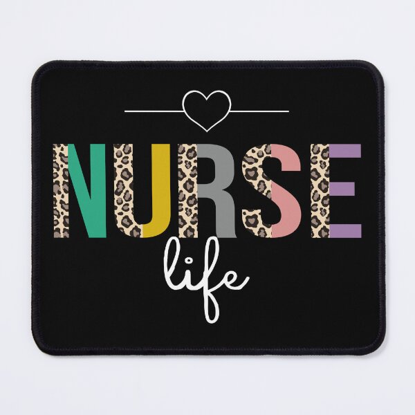 Item preview, Valentines Heart Leopard Letter Cute Nurse Life designed and sold by xteamdesign.