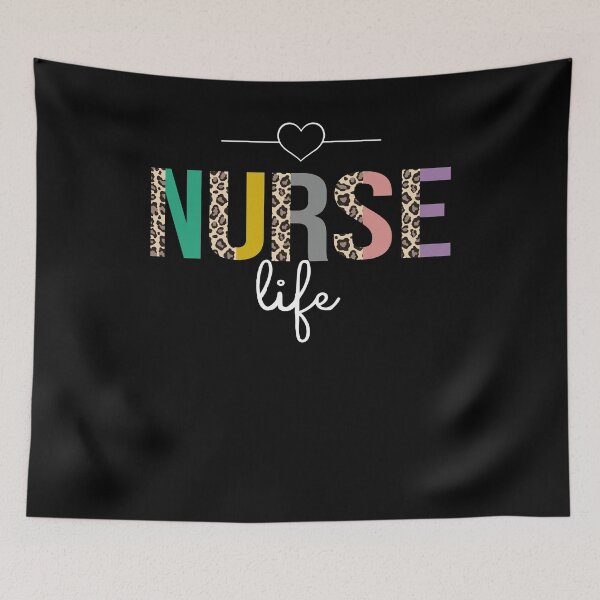 Item preview, Valentines Heart Leopard Letter Cute Nurse Life designed and sold by xteamdesign.