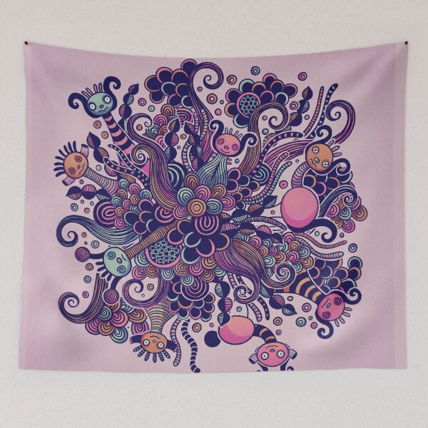 Item preview, Anxious Pink Beings designed and sold by WhimsyBeing.