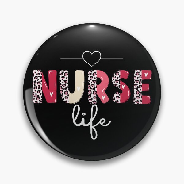 Item preview, Valentines Heart Leopard Letter Cute Nurse Life  designed and sold by xteamdesign.