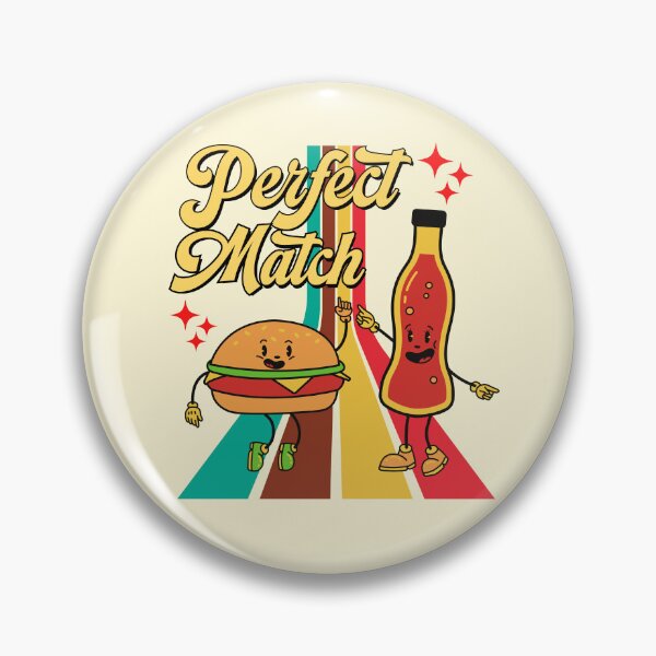 Item preview,  Perfect match valentine cute retro vintage Valentine design designed and sold by ArtfulGiftShop.