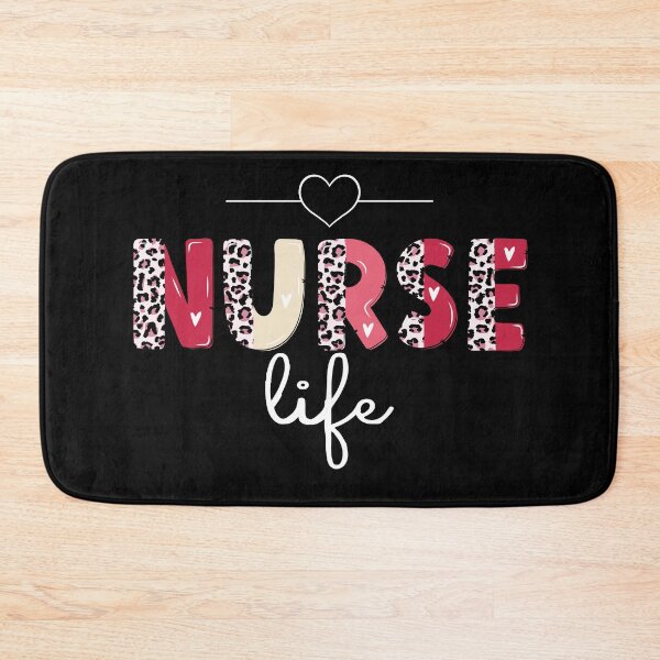 Item preview, Valentines Heart Leopard Letter Cute Nurse Life  designed and sold by xteamdesign.