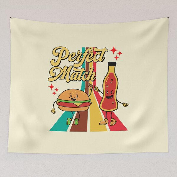 Item preview,  Perfect match valentine cute retro vintage Valentine design designed and sold by ArtfulGiftShop.