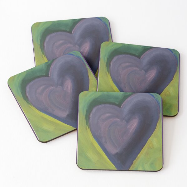Item preview, Hearts on Fire - Aubergine designed and sold by Julia Michelle Dawson.