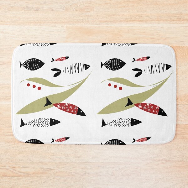 Item preview, Retro 50’s ocean scene for wild open water swimmers, deep sea divers.  Caroline Laursen Original designed and sold by Caroline Laursen.