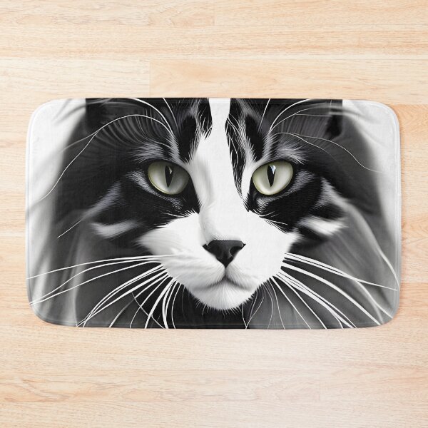 Item preview, Black and White Cat - Modern Digital Art designed and sold by Ai-michiart.
