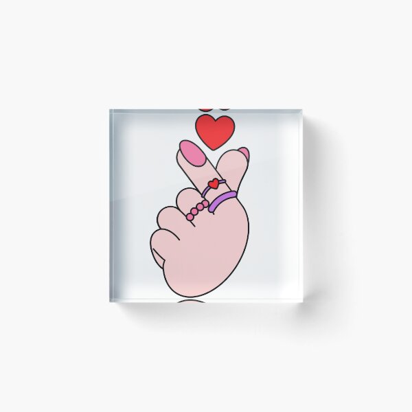 Item preview, heart between two fingers designed and sold by FatiZara.