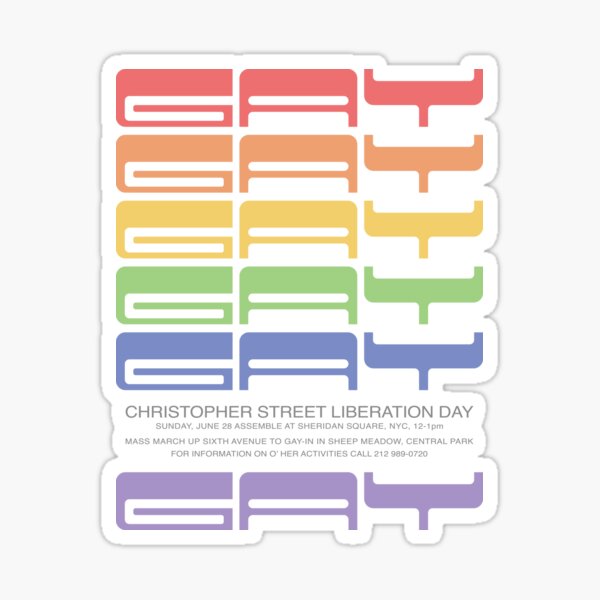 Item preview, Christopher Street Liberation Day | Gay Flag Rainbow | Vintage Queer Gay Pride Art designed and sold by deepwebtshirts.