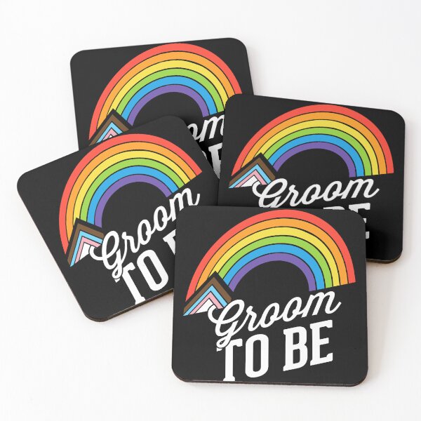 Item preview, Groom To Be LGBT Pride Rainbow Flag Gay Wedding designed and sold by QueenOfPrint.