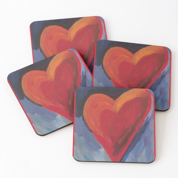 Item preview, Hearts on Fire - Red Heart designed and sold by Julia Michelle Dawson.