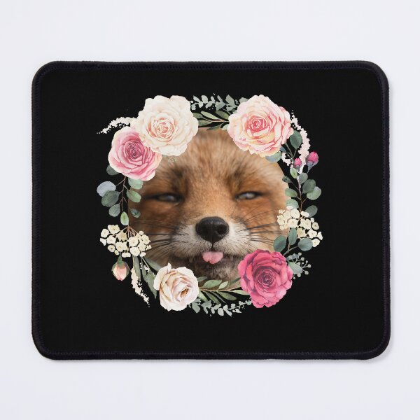 Item preview, Fox and Floral Watercolor, Funny Red Fox Face, Cute Red Fox Cub, Foxcub designed and sold by Flowerartlovers.