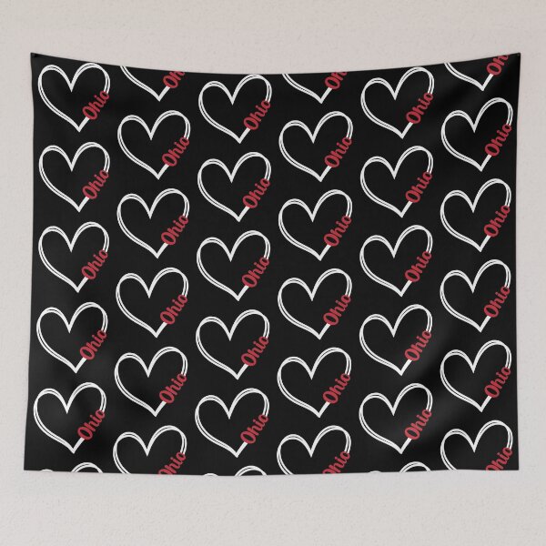 Item preview, Heart Ohio Line Art designed and sold by mrtraz.