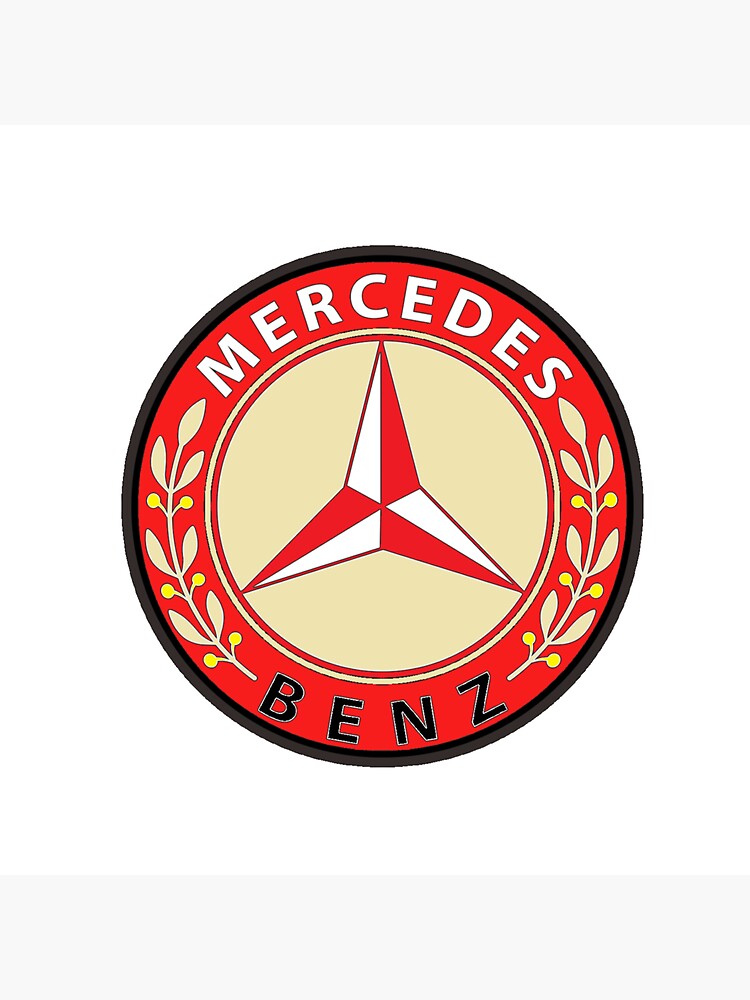 Mercedes logo in red | Sticker