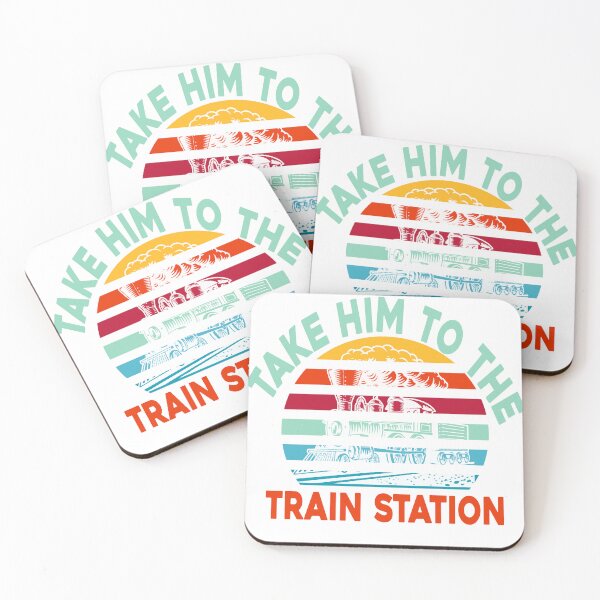 Item preview, Take Him To The Train Station , Train Quote, Yellow train, cool train, funny station designed and sold by stapodstore.