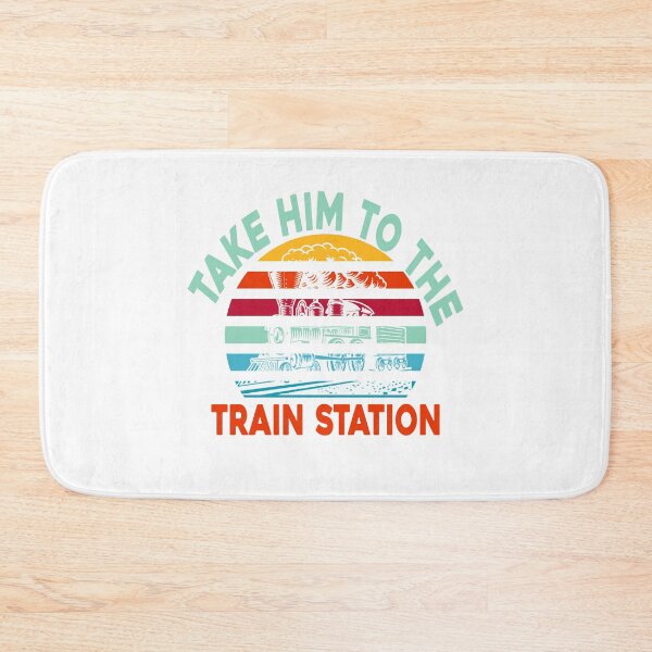 Item preview, Take Him To The Train Station , Train Quote, Yellow train, cool train, funny station designed and sold by stapodstore.