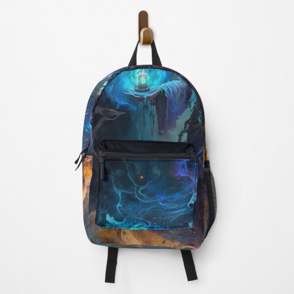 Item preview, arcane spellcaster weaving elemental mana designed and sold by artfullyprompt.