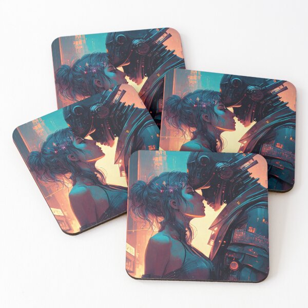 Item preview, Cyberpunk love, Neon night city designed and sold by VibArtVision.