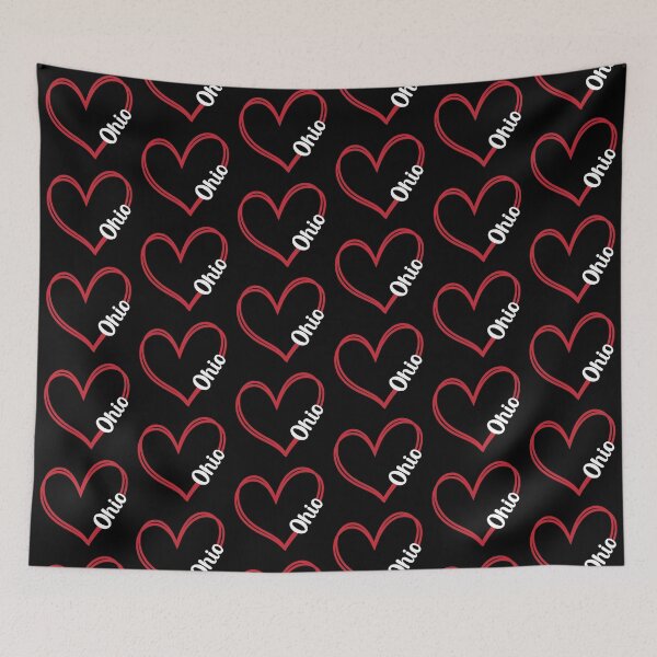 Item preview, Heart Ohio Line Art designed and sold by mrtraz.