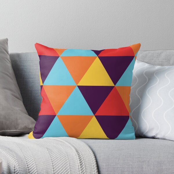 Multi-Coloured Hexagons #1 Throw Pillow