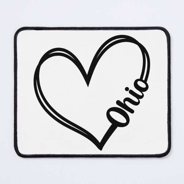 Item preview, Heart Ohio Line Art designed and sold by mrtraz.