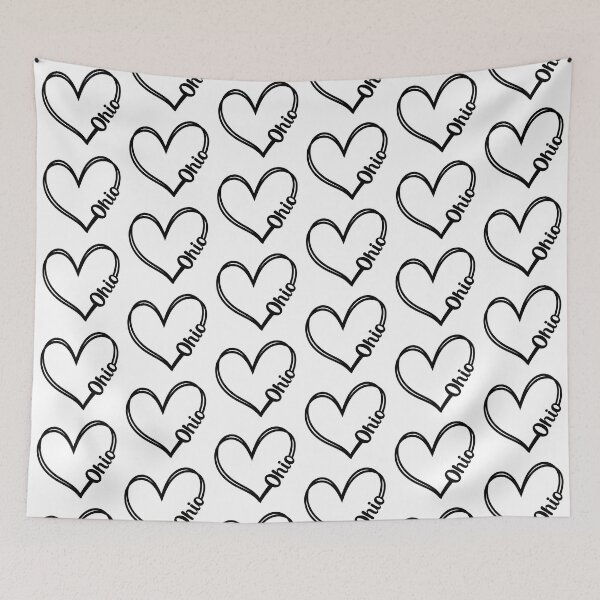 Item preview, Heart Ohio Line Art designed and sold by mrtraz.