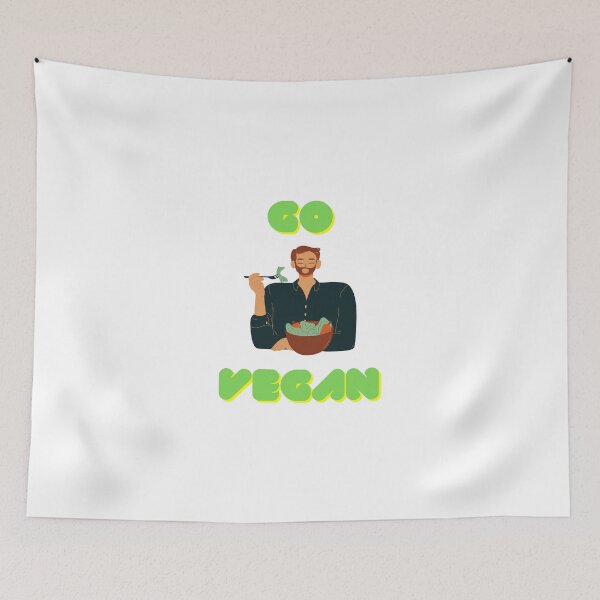 Item preview, Go vegan designed and sold by Jandropsdesigns.