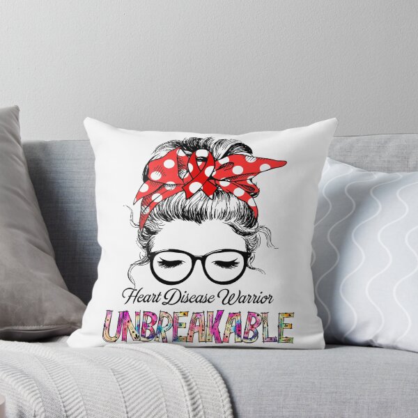 Item preview, Heart Disease Warrior - UNBREAKABLE - Heart Disease Ribbon designed and sold by Tifrop.
