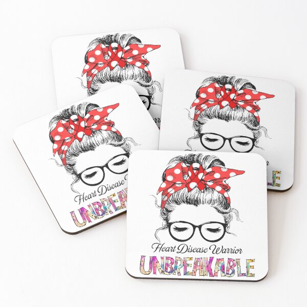 Item preview, Heart Disease Warrior - UNBREAKABLE - Heart Disease Ribbon designed and sold by Tifrop.